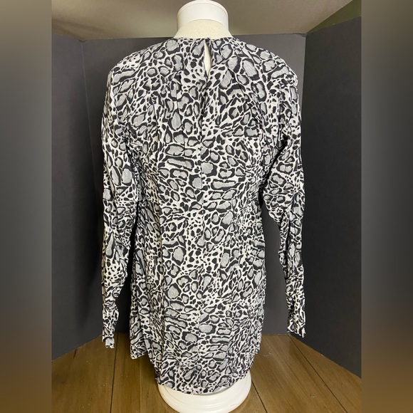 BCBG MaxAzria black/white/gray cheetah print dress, size 4 - Picture 7 of 7